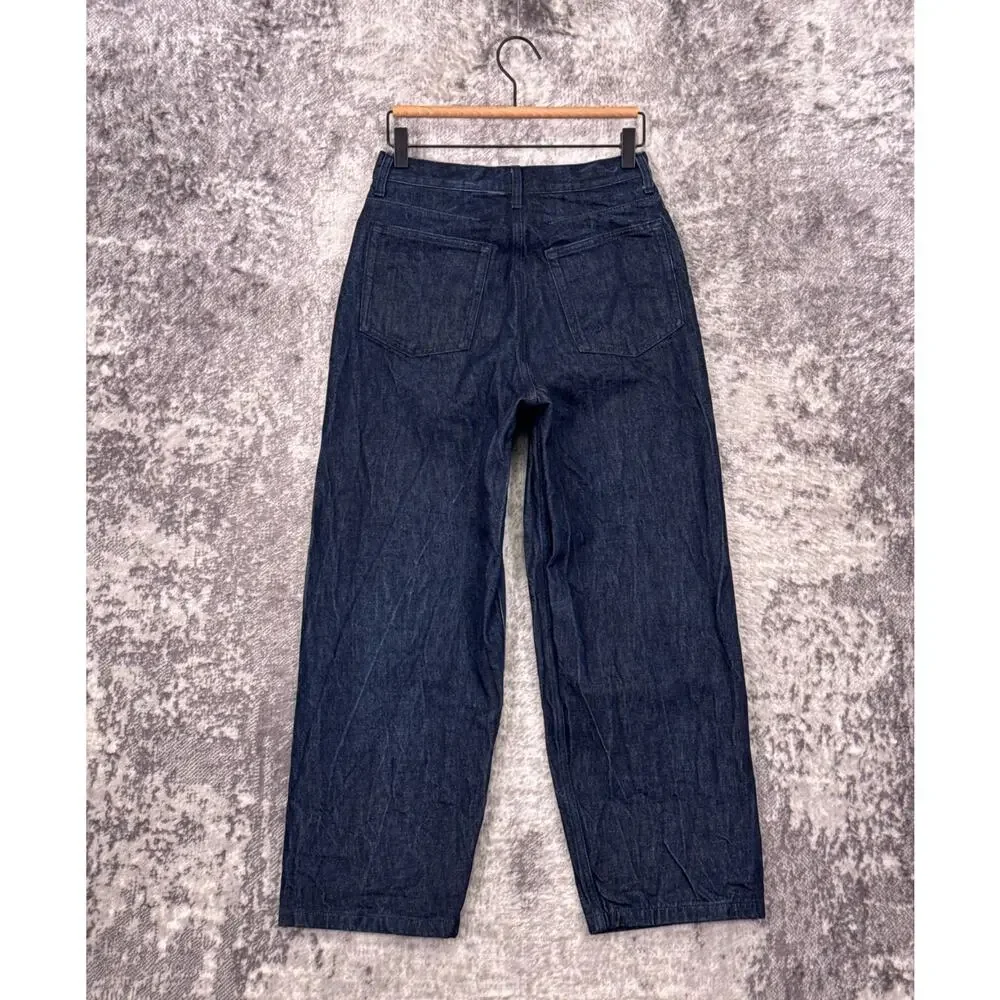 COS Jeans 6 Womens Lantern Barrel Dark Wash Denim